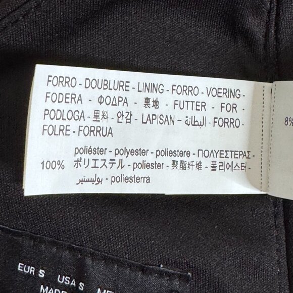 NWOT Zara Halter Top Woman's sz S Open Back Tuxedo Lapels Black Party - Picture 7 of 12